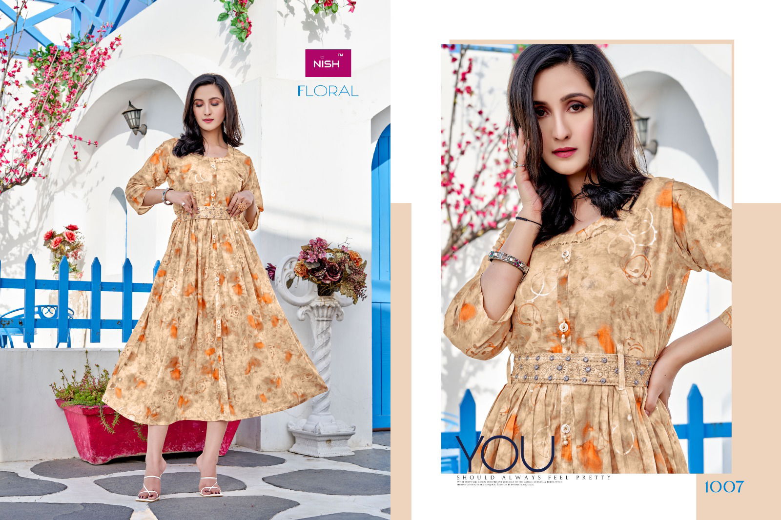 Floral By Nish 1001 To 1008 Designer Kurtis Catalog